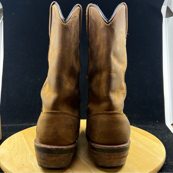 Dan Post DP69691 Men Albuquerque Brown Leather Waterproof Steel Toe Boots 8.5D - Picture 6 of 9